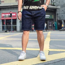 Новое поступление джинсовые шорты мужские джинсы брендовая одежда ретро ностальгия джинсовые Бермуды короткие для мужчин синие джинсы Большие размеры S-XXXXXXL