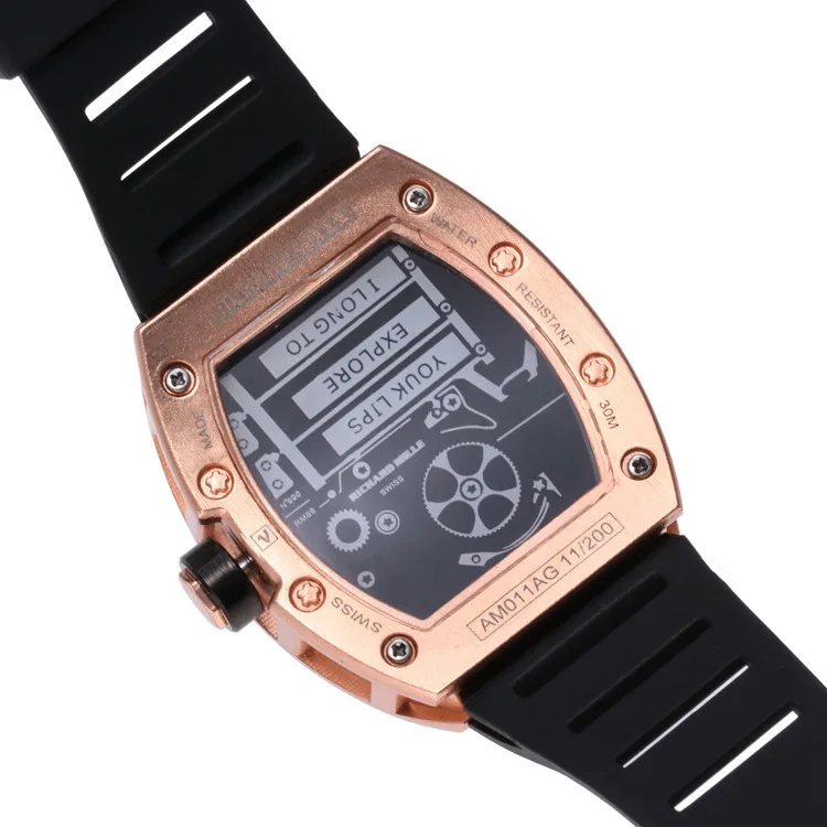 Goedkoop Sport Mannen Luxe Merk Beroemde Unieke Designer Quartz Horloge Mannelijke Grote Watchsilica Gel Es Mannen Relogio Masculino