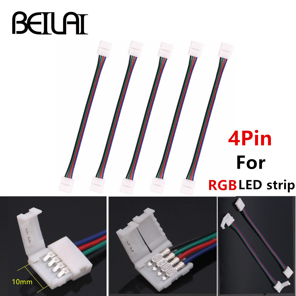 4pin RGB Светодиодная лента 5pin добавить теплую белую светодиодную ленту Разъем