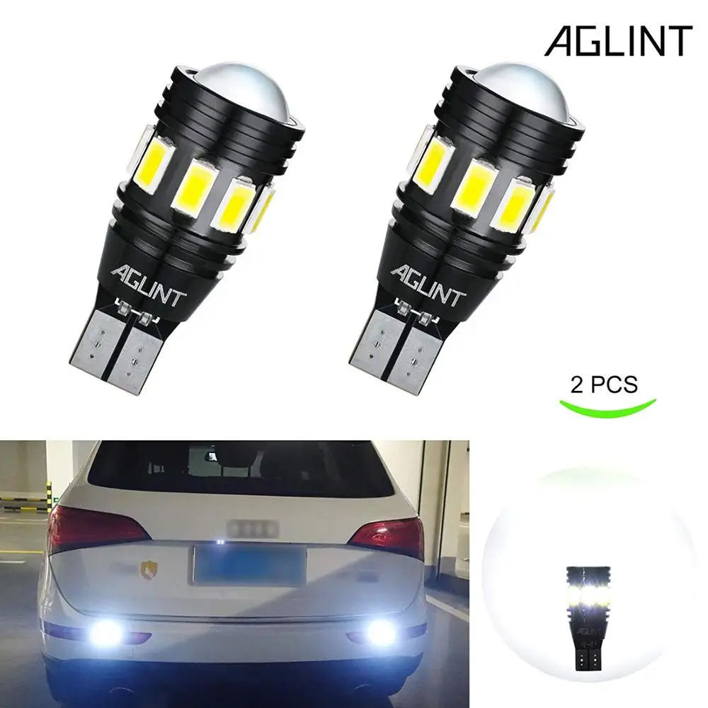 

AGLINT 2PCS T16 LED W16W 912 T15 LED Car Bulbs CANBUS No Error LED Light 5730 SMD 3030 LED Auto Car Reverse Lamp White 12-24V
