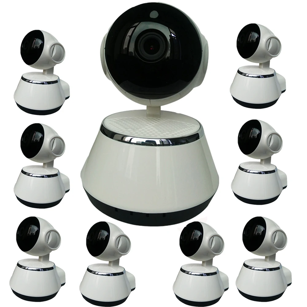 

9pcs Wi-fi Wireless Surveillance Camera IP Camera Wifi P2P CCTV Camaras 720P Free APP V380 Home Security Cam Baby Monitor