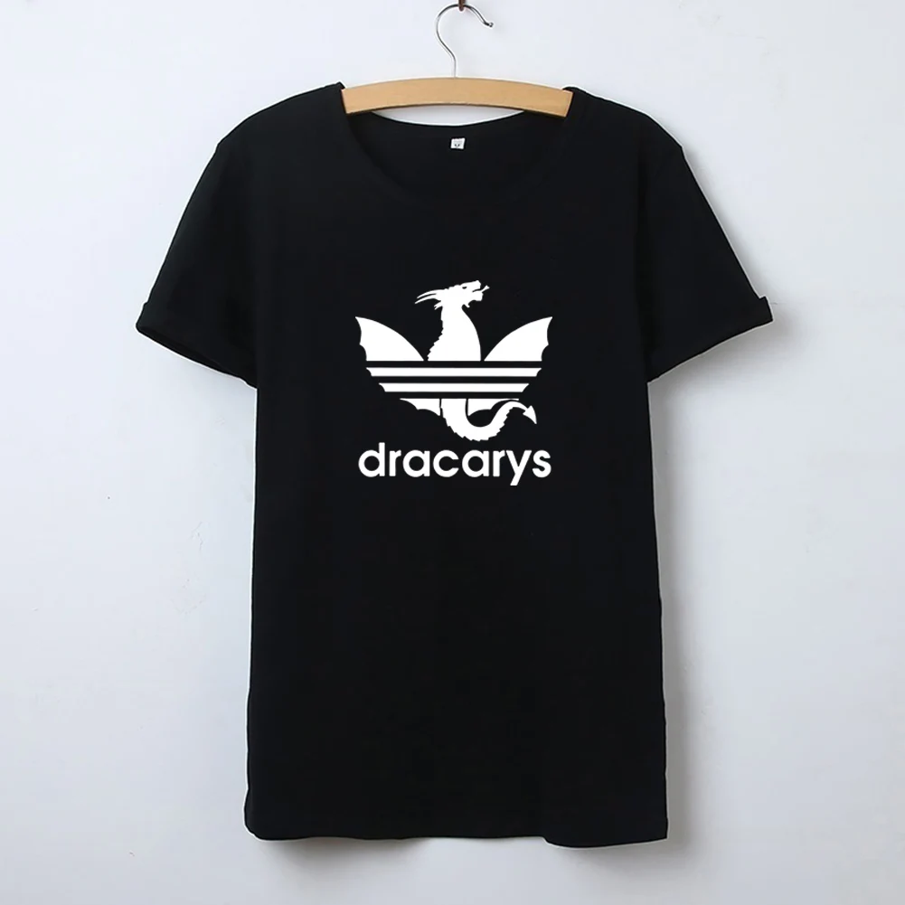 

Kawaii Dragon Graphic Tees Women Tshirt 2019 Summer Short Sleeve Cotton T Shirt Women Black White Tee Shirt Femme