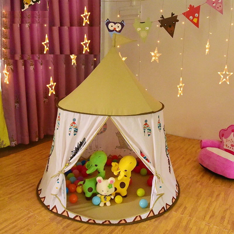 Портативная складываемая Игровая палатка принцесса замок Прорезыватель океан мяч бассейн яма крытый/открытый игровые домики игрушки для детей девочка
