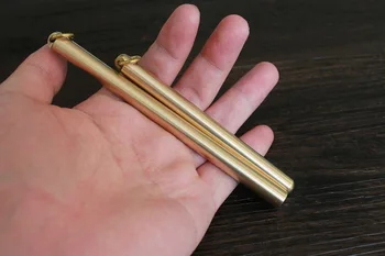 

Pure brass metal pen by hand Tactical defense pen tool,New pattern Multipurpose travel convenient tool for self-defense