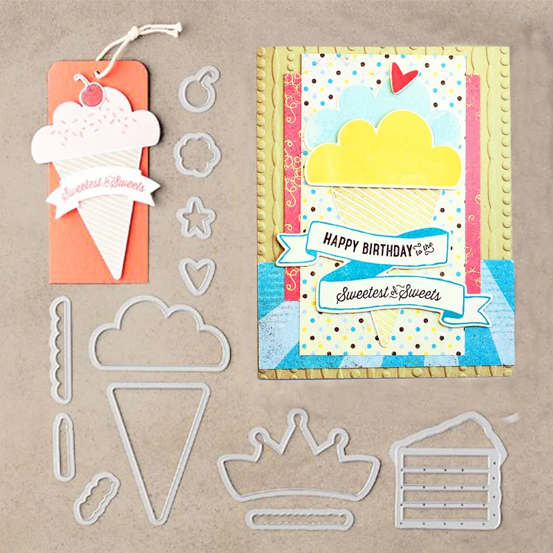 

2019 12pcs birthday ever Metal Cutting Dies Stamp Stencil for DIY Scrapbooking Photo Album Embossing Decorative Craft Die