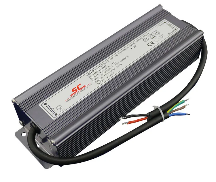 KVP-24100-TD;24V/100W triac dimmable constant voltage led driverAC90-130V/AC170-265V input