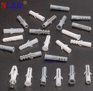 100 шт. Пластик расширения трубы M5 M6 M7 M8 резиновой пробкой Пластик трубы Колонка нейлон расширения винт якорная заглушка розетки - изображение