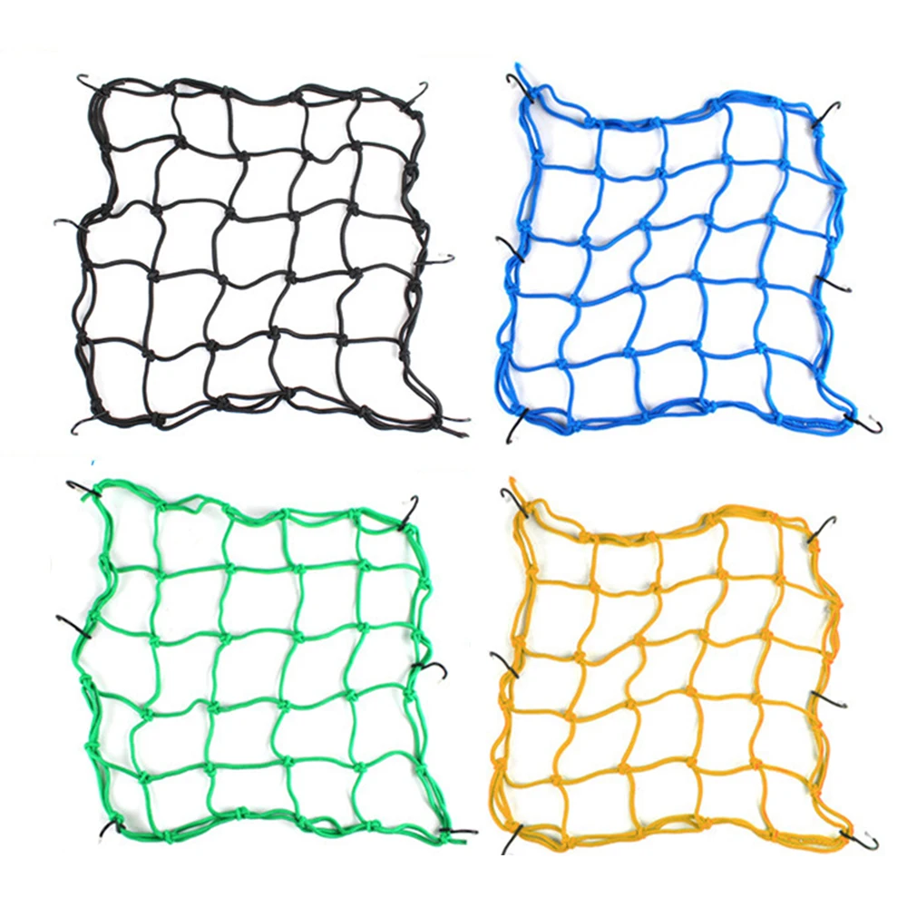 

HEROBIKER 6 Hooks Motorcycle Hold Down Fuel Tank Mesh Net Luggage Helmet Mesh Cargo Net Mesh Bungee Mesh Motorcycle Accessories