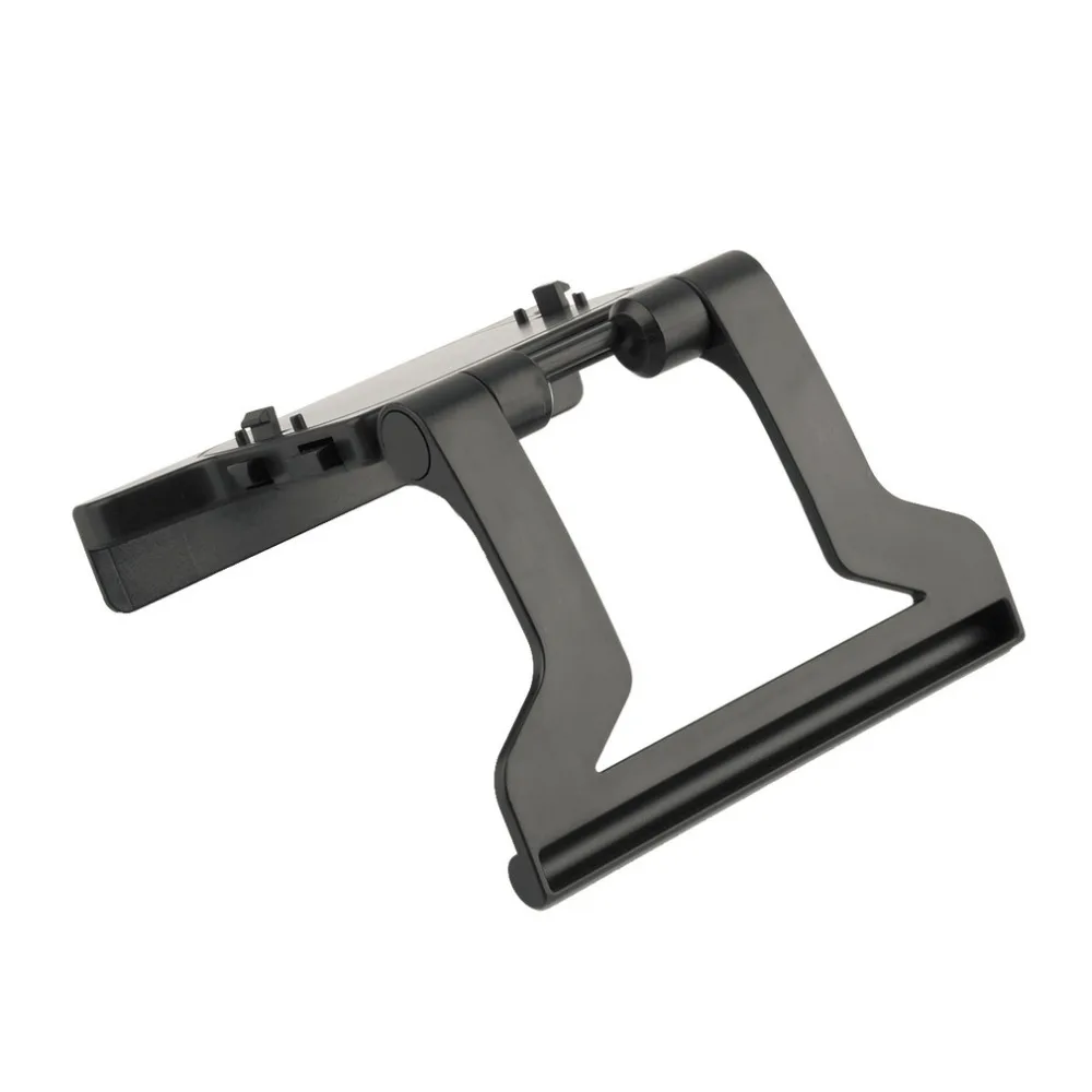 Durable Use Plastic Black Plastic TV Clip Clamp Mount Mounting Stand Holder Suitable for Microsoft Xbox 360 Kinect Sensor