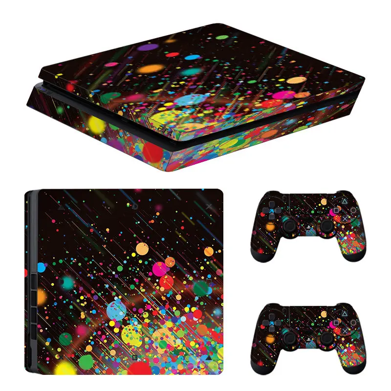 STICKERBOMB консоль кожный чехол для Playstation 4 тонкая консоль PS4 тонкий кожный стикер контроллер светодиодный защитный