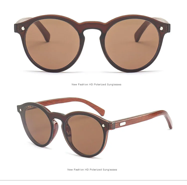 Handmade wood sunglasses women fashion summer style mirror sun glasses wooden oculos de sol feminino