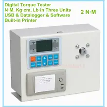 DTM-2P 2N. M промышленный цифровой измеритель вращающего момента 2N. M/20.4Kg.cm/17.7Lb.in с тремя измерительными единицами и встроенным принтером