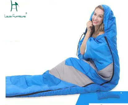 Утепленный спальный мешок Louis Fashion для одного человека теплый - Цена: 1 489,36 - 2 612,00 руб.