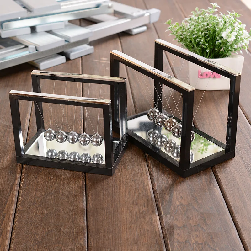 2017 Metal Newton's Balance Balls Desk decor Physics teaching Newton Billiard Ball Home Office