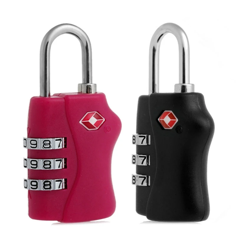 

Exquisite TSA Resettable 3 Digit Combination Travel Suitcase Lock Code Padlock