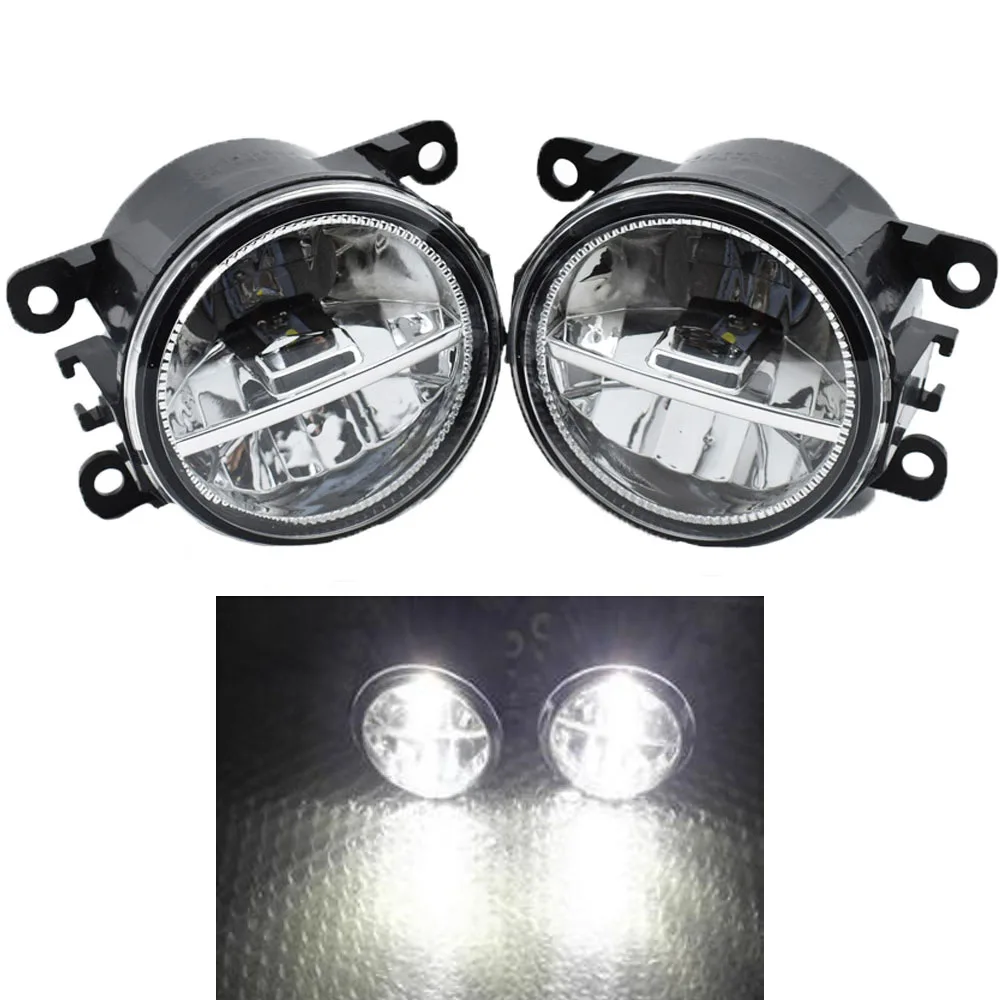 2x LED Fog lights Super Bright DRL Halogen Fog lights For Mitsubishi