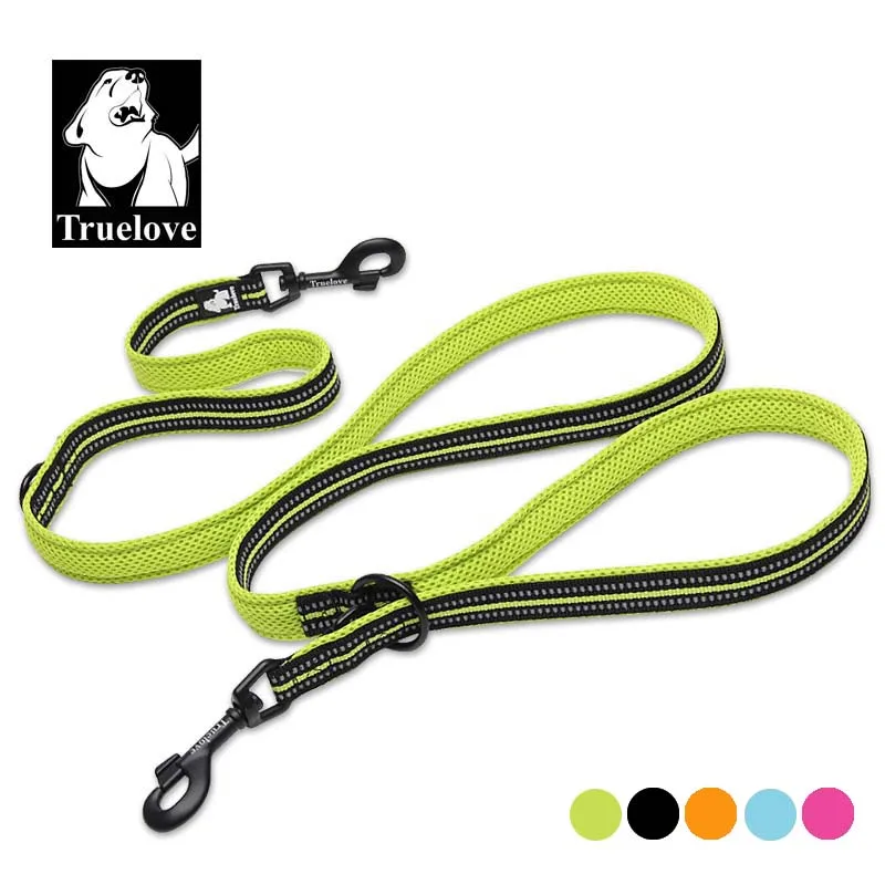 Online Truelove 7 en 1 multi función ajustable perro mano libre entrenamiento leash reflexivo perro multiusos correa Walk 2 Perros