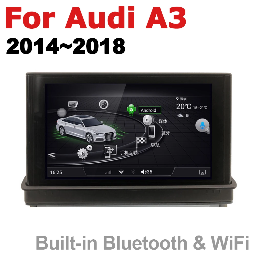 TBBCTEE MMi 2G 3g для Audi A3 8V автомобиля Android gps Navi плеер с сенсорным экраном, Hi-Fi, Wi-Fi, BT