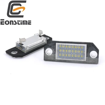 

Eonstime 2PCS 18 SMD Car LED License Plate Light bulbs no Error For Ford Focus C-MAX 2003-2010 Focus MK2 2003-2008