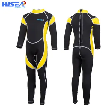 

Hisea Neoprene Kids Wetsuit Boys Girls One Piece Diving Suit Long Sleeves UV protection Scuba Suit Snorkeling Surfing Swimsuit