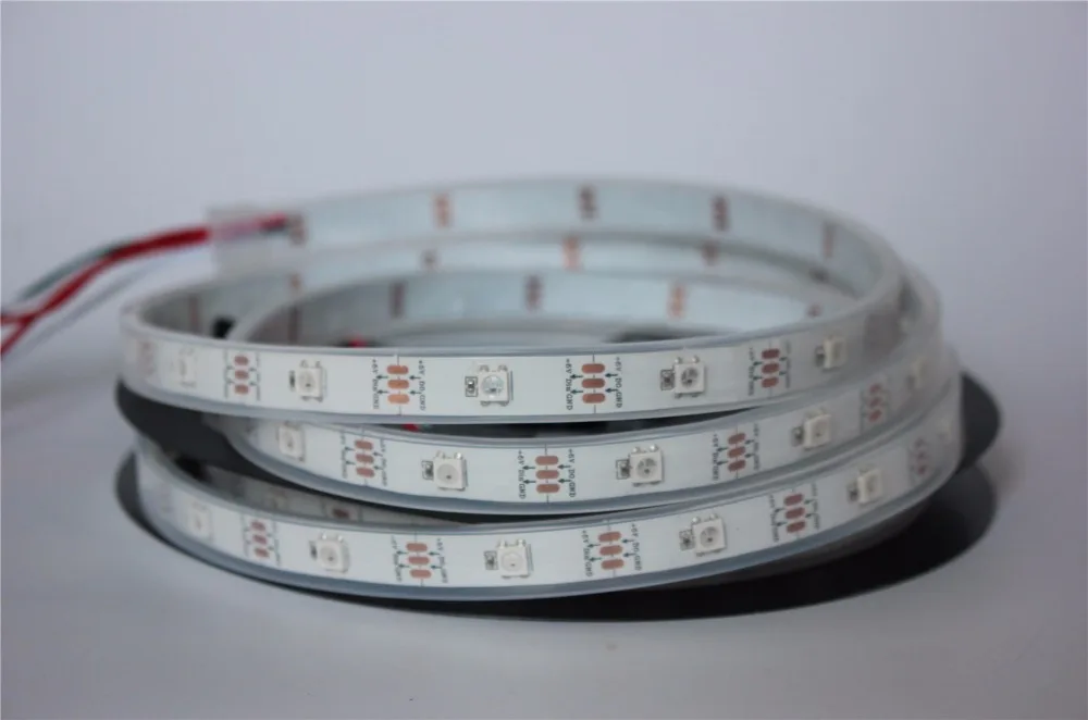 5 м 30 пикселей/м 150 5050 RGB SMD WS2811 IC встроенный WS2812B WS2812 белый PCB Адресный Цвет IP67 трубка