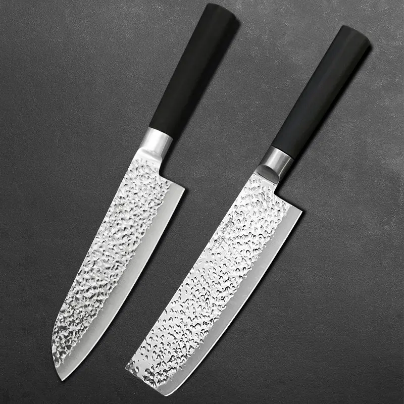 Кухня Ножи 7 дюймов шеф-повара ножи японский нож Santoku Ножи нож для Разделки мяса 50Cr15 420 с высоким содержанием углерода Нержавеющая сталь дропшиппинг - Цвет: 77 inch knife set