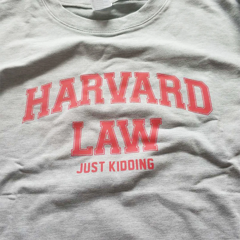 Harvard Law Just sucking с буквенным принтом, женский свитер с длинными рукавами, пуловер для студентов, худи, Повседневная розовая Женская одежда с круглым вырезом