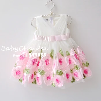 

Kids Party Wear Dresses For Girls Toddler Girl Flower Dress Christmas Costumes Baby Girls Birthday party Princess Dresses Gowns