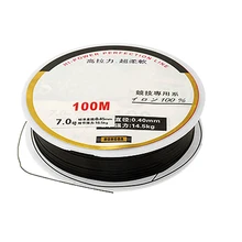 Комплект из 3 предметов(0,45 мм черный моноволокна кабельные катушки 100 м леска