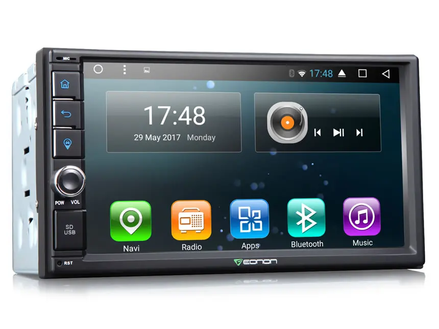 Clearance 7" Quad Core 2GB RAM Android 6.0 Double Din Car Navigation GPS 2 Din Car Multimedia Two Din Car Radio with 64GB USB/SD Support 1