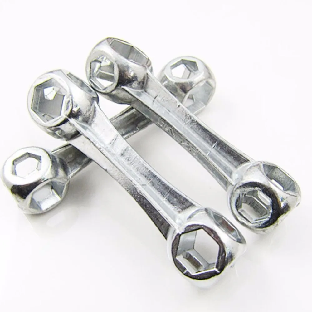 

10 in 1 Durable Bicycle Bike Repair Tool Bone Shape Torque Wrench With 10 Hexagon Holes