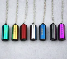 The world’s smallest harmonica 4 hole 8 tone mini harmonica necklace cylindrical Color shipped randomly
