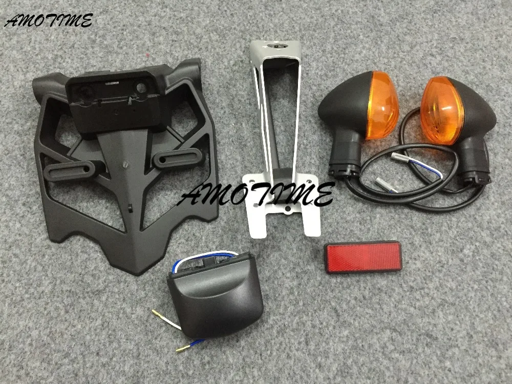 

YZF R1 09 Motorcycle Rear Fender Mudguard License Plate Turn Light Holder Frame For Yamaha YZFR1 YZF-R1 YZF1000 2009 Mud Guard