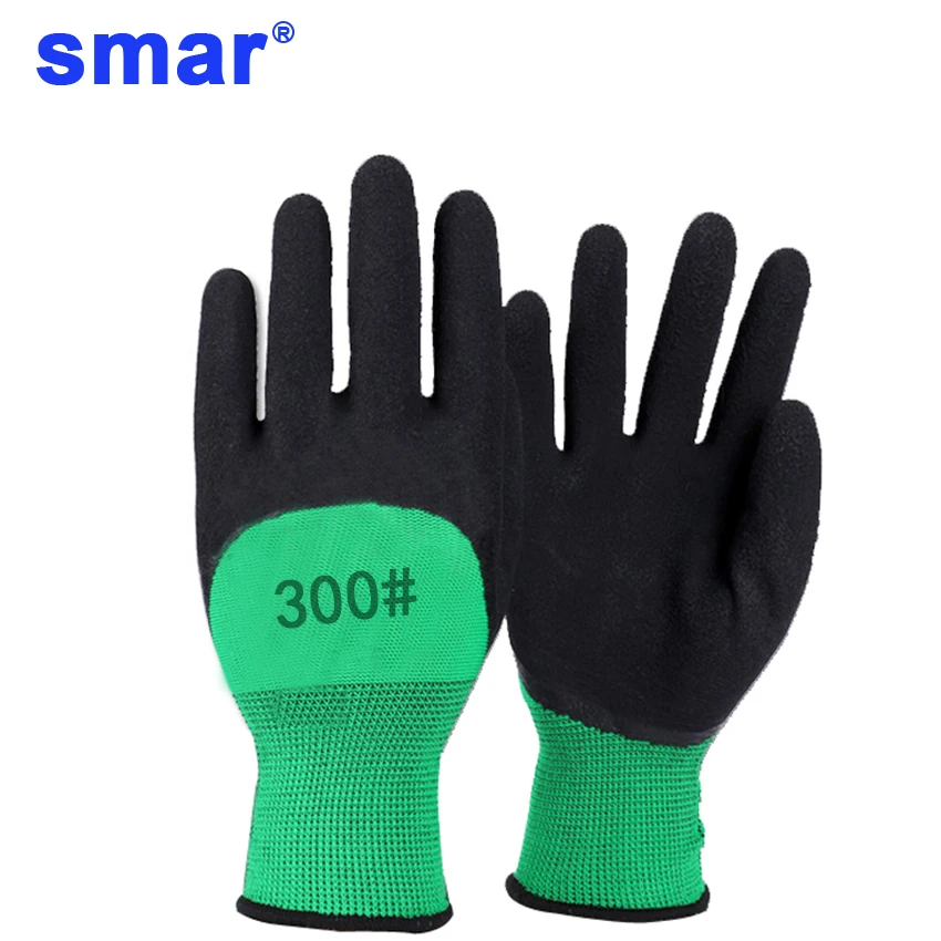 

Hot sale Smar work gloves Nylon Spandex Microfine Foam Gloves Nitrile Safety Working Gloves Men 1 Pair