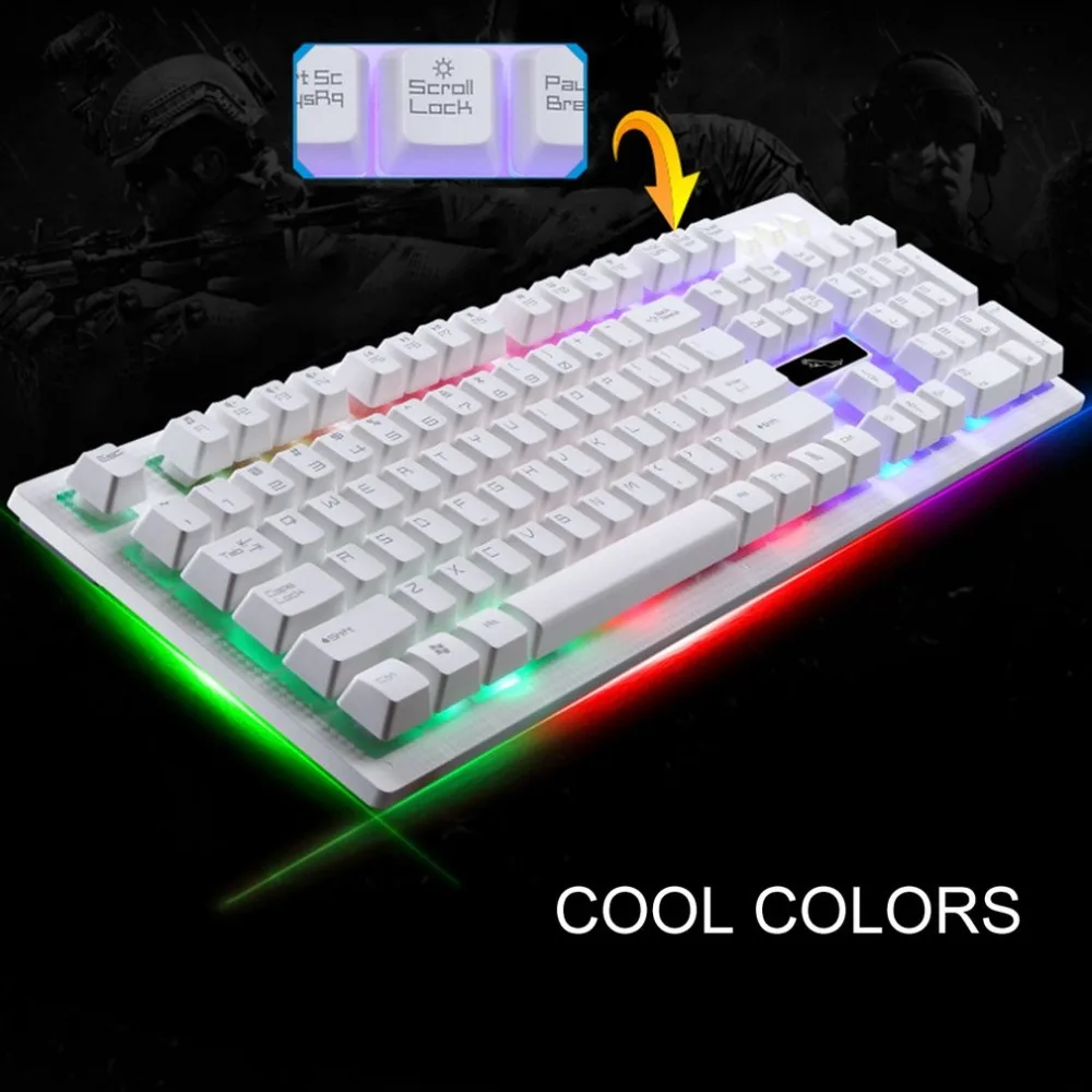Wired Gaming Keyboard USB Backlight Gaming Keyboard Ergonomic Comfortable 114 Keys Keyboard For PC Laptop For Pro Gamer Wired Gaming Keyboard USB Backlight Gaming Keyboard Ergonomic Comfortable 114 Keys Keyboard For PC Laptop For Pro Gamer