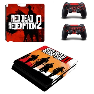 Новое поступление Red Dead Redemption 2 PS4 тонкий кожи Стикеры для sony Игровые приставки 4 Slim консоли контроллер PS4 Стикеры s наклейка - Цвет: YSP4S-2397