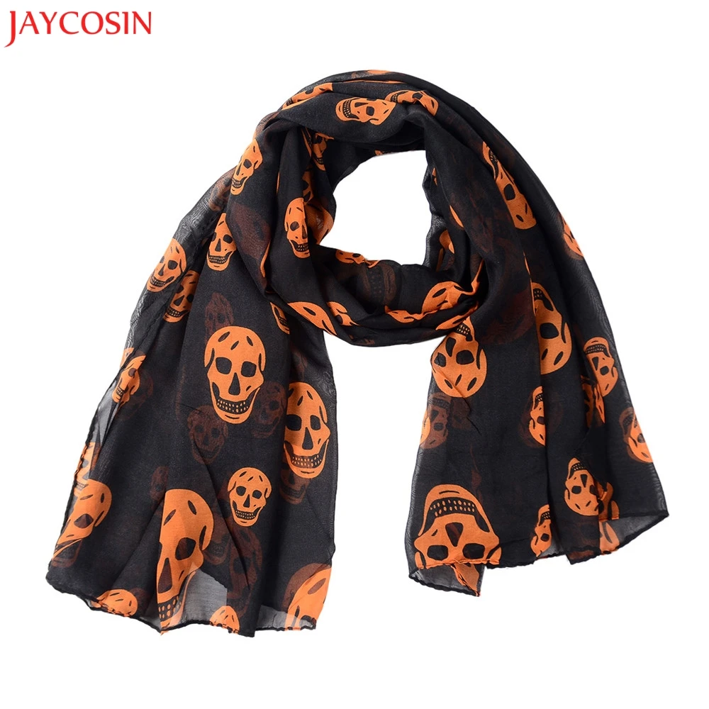 

JAYCOSIN 1PC Chiffon Scarf Taro Print Scarf Ghost Head Ultra-thin Bib Embroidered Cotton Linen Floral Wrap Shawls Scarves z1207