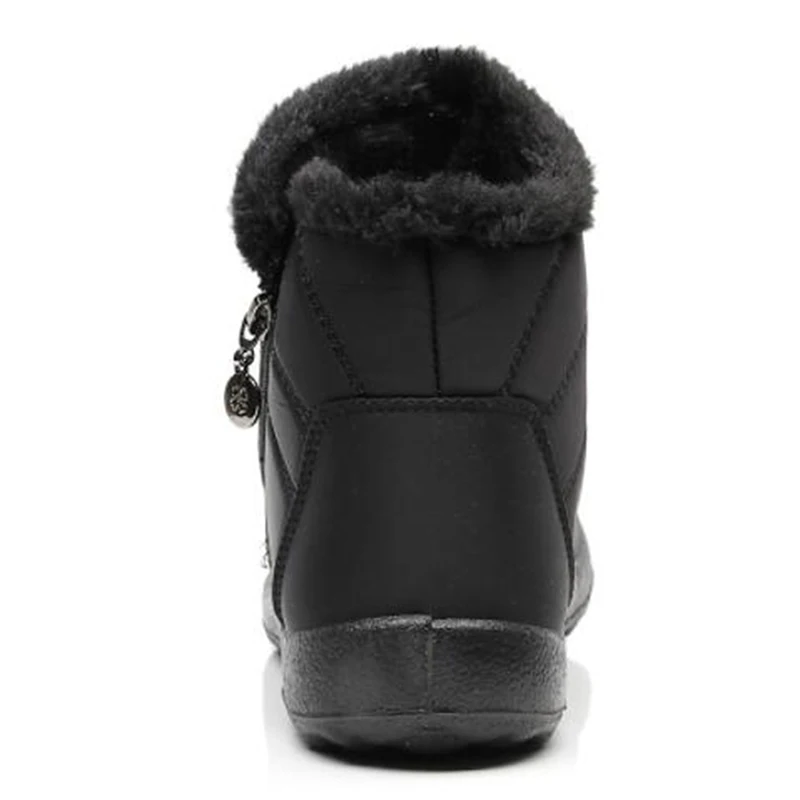 COVOYYAR/ г. Женские зимние ботинки теплые зимние ботильоны на меху из водонепроницаемого материала женская повседневная обувь на плоской подошве для холодной погоды, большие размеры 35-43, WBS446