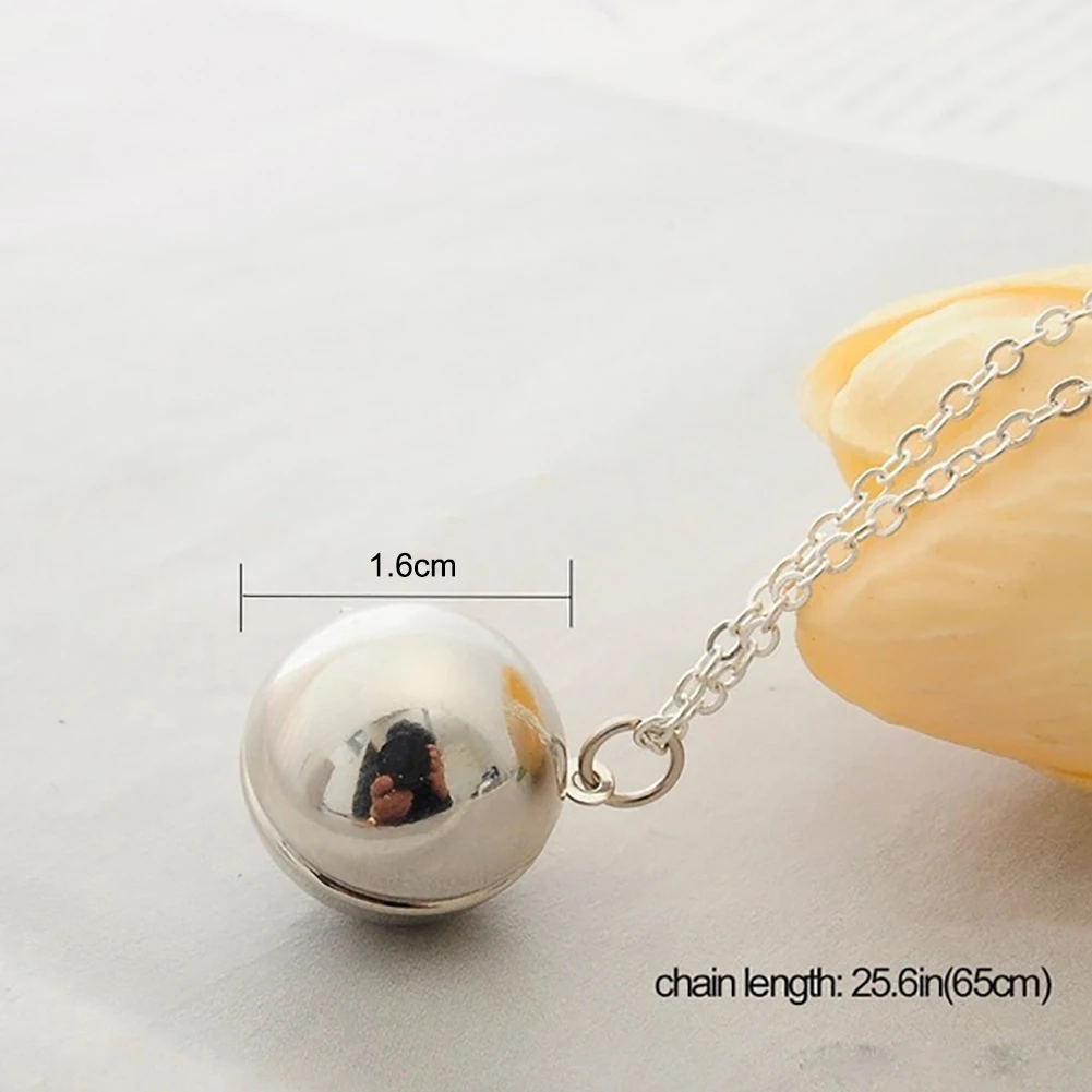 Модное ожерелье унисекс секретное сообщение мяч ожерелье с подвеской-замочком цепь ювелирные изделия подарок цепь ожерелье ювелирные изделия