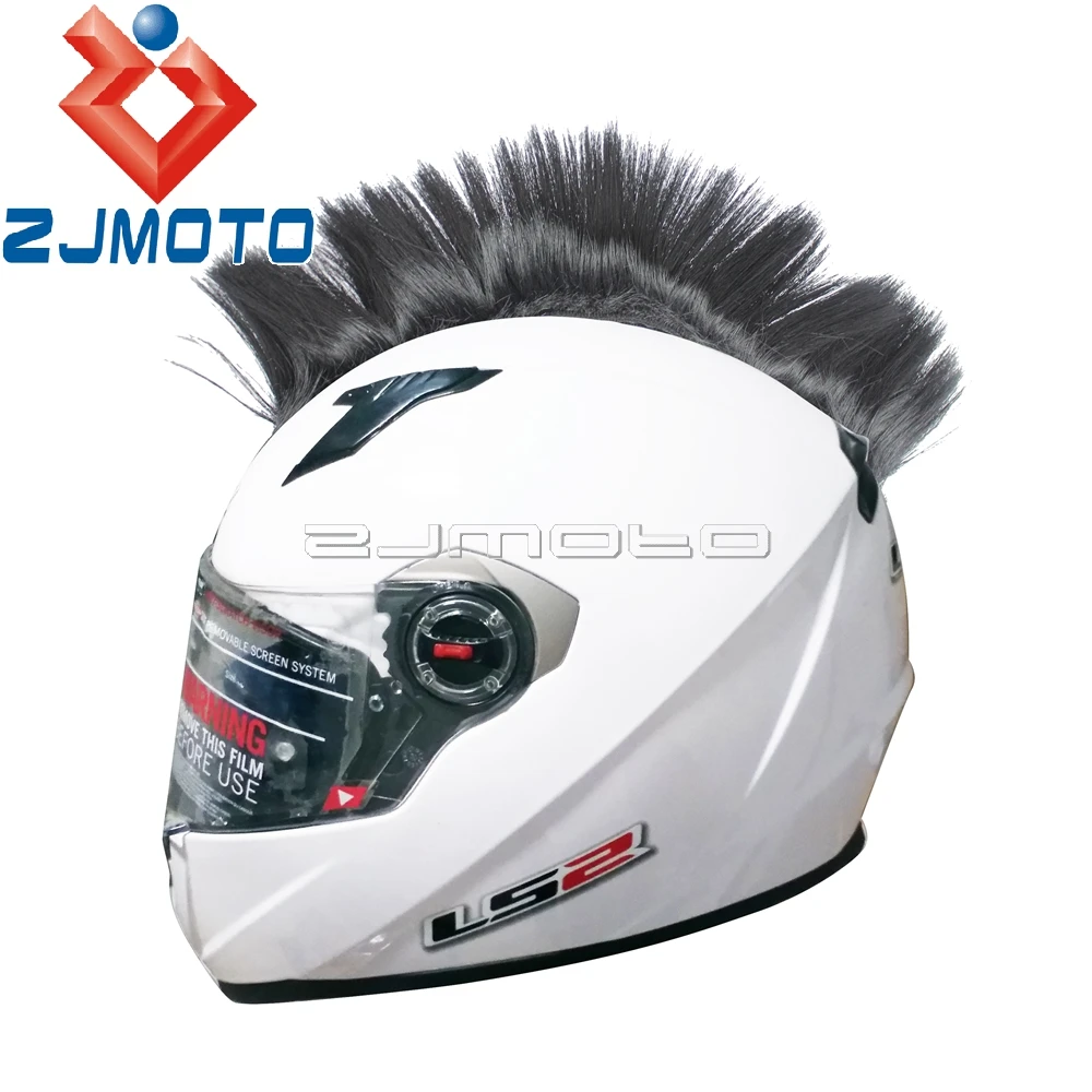 1x мотоциклетный Байкерский гоночный шлем Панк Hawks цветной Mohawk для катания на