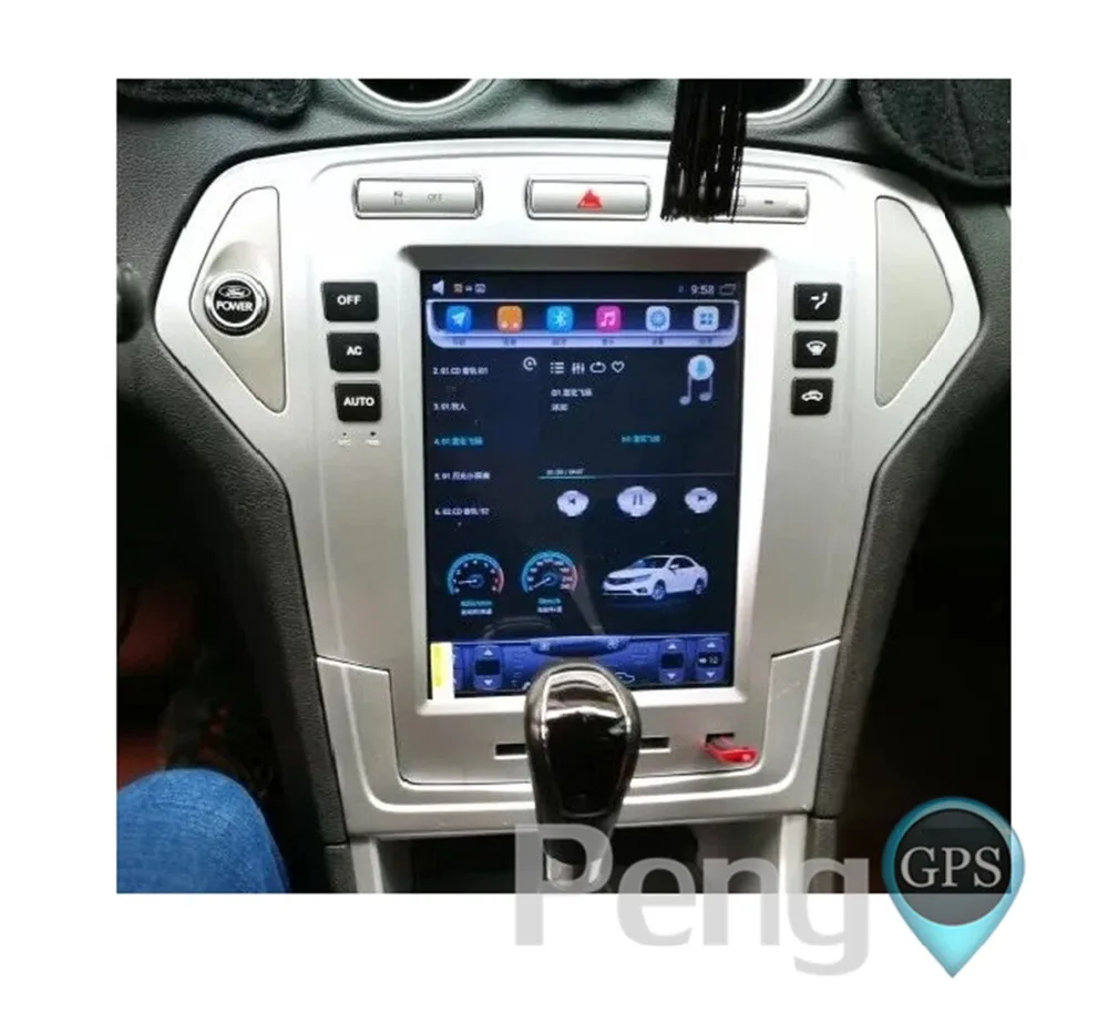 Cheap 10.4" IPS Vertical Screen Android Car GPS Navigation DVD Player for Ford Fusion Mondeo 2007 2008 2009 2010 Two Din Car Headunit 1