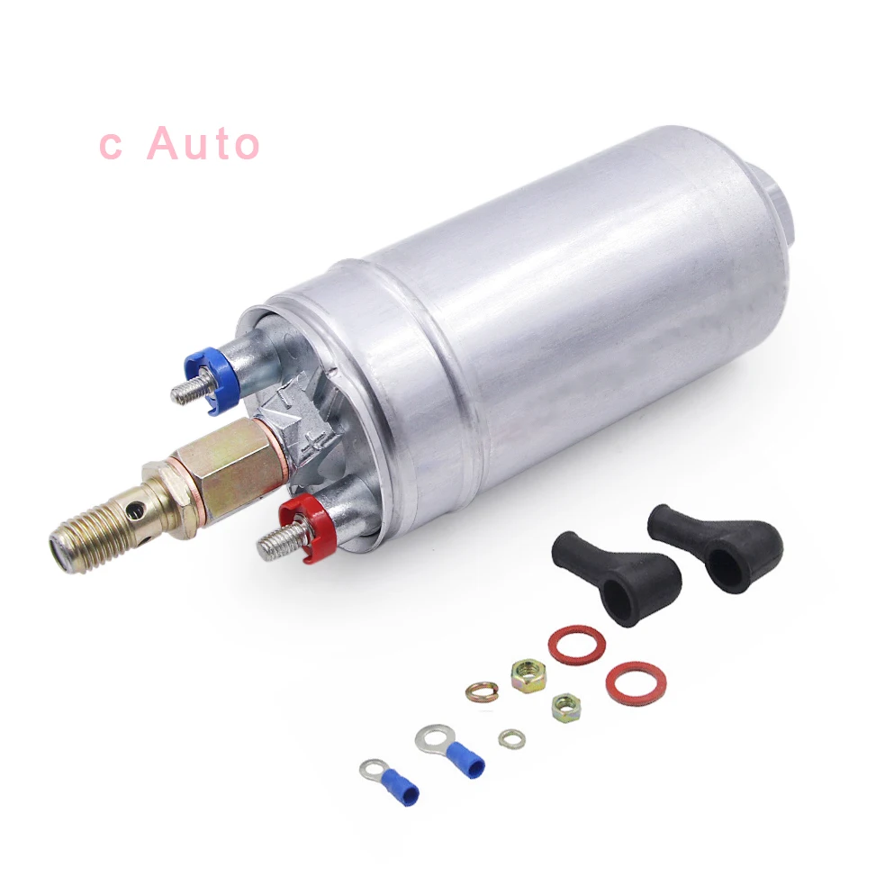 

12V Fuel Pump E85 0580254044 External Inline Fuel Injection Fuel Pump For Porsche 911 918 Toyota Supra Poulor 300LPH P-606