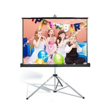 lower price HD 60 inch 4:3 portable tripod projection wall screen for projector,birthday party