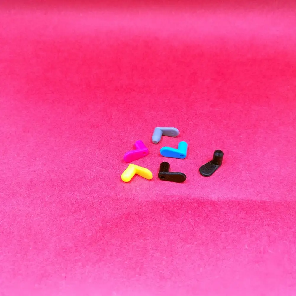 YOTAT 6pcs BK/BK/C/M/Y/GY Rubber plug for Refill ink cartridges plugs air hole rubber tools-in