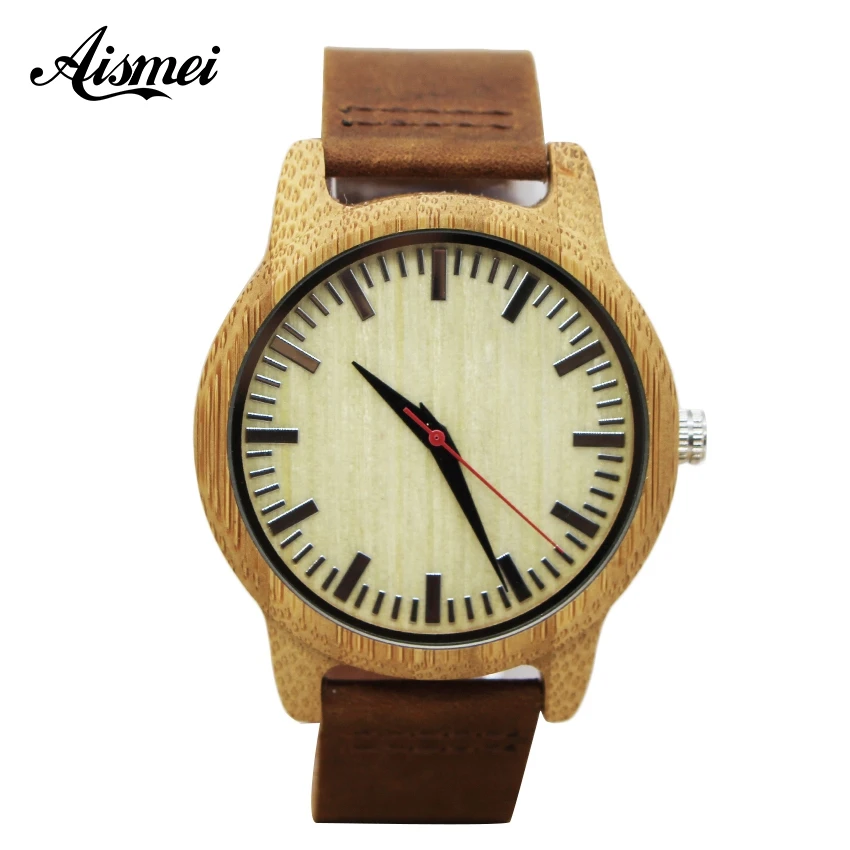 

Brand Wood Watches Men Women Fashion Casual Clock Classical Genuine Leather Male Quartz Wrist Watch Relogio Masculino Feminino