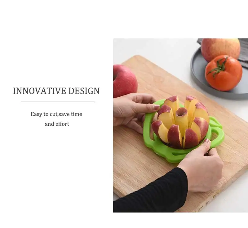 Sunhanny Apple Cutter Slicer Stainless Steel Corer Cutter Remover Pear Divider Fruit Vegetable Tools Kitchen Accessories Cut Pee