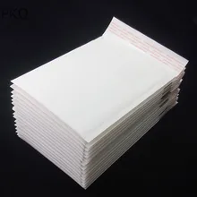 50 шт./лот, 10 Размер, маленький размер, Белый крафт-бумажный конверт с пузырьками, пакет, пузырчатая упаковка, мягкие конверты, 9x11 см/11x13 см/14x16 см