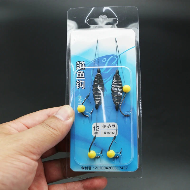 

2pcs/set Fishhooks Fishing Tackle Sea Box Spherical Explosion Hooks For Feeder Jig Winter Fly Fishing Lures Line 4 Steel YG24