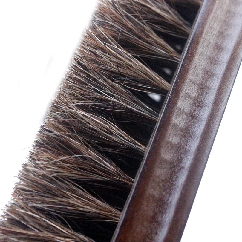DOOGALKAI 1Pcs Horse hair shoe brush full horse hair, oil polish tool, scrub suede fur, clear leather shoes ash
