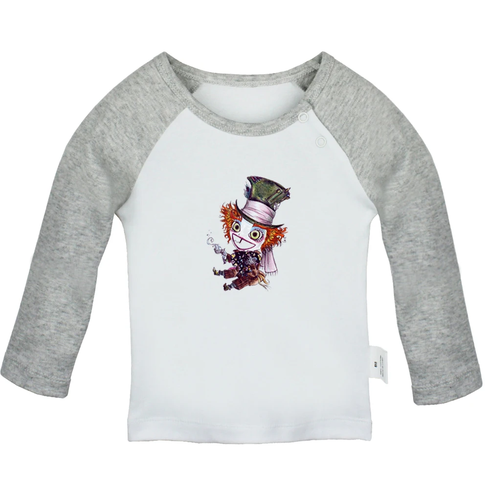 

Alice In Wonderland The Princess and the Frog Retro Tattoo Poker Girl Newborn Baby T-Shirts Toddler Graphic Long Sleeve Tee Tops